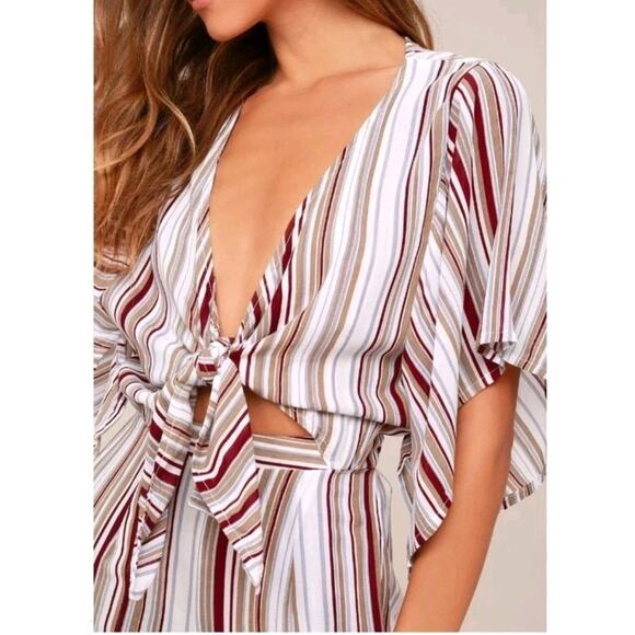 Faithfull the Brand Tilos Striped Jumpsuit Franklin Stripe size US 2 UK 6 - Picture 4 of 8